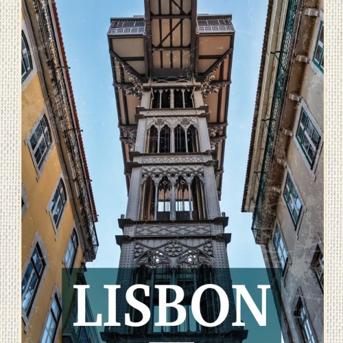 Schild Spruch Lisbon Portugal Lissabon Häuserfront JW