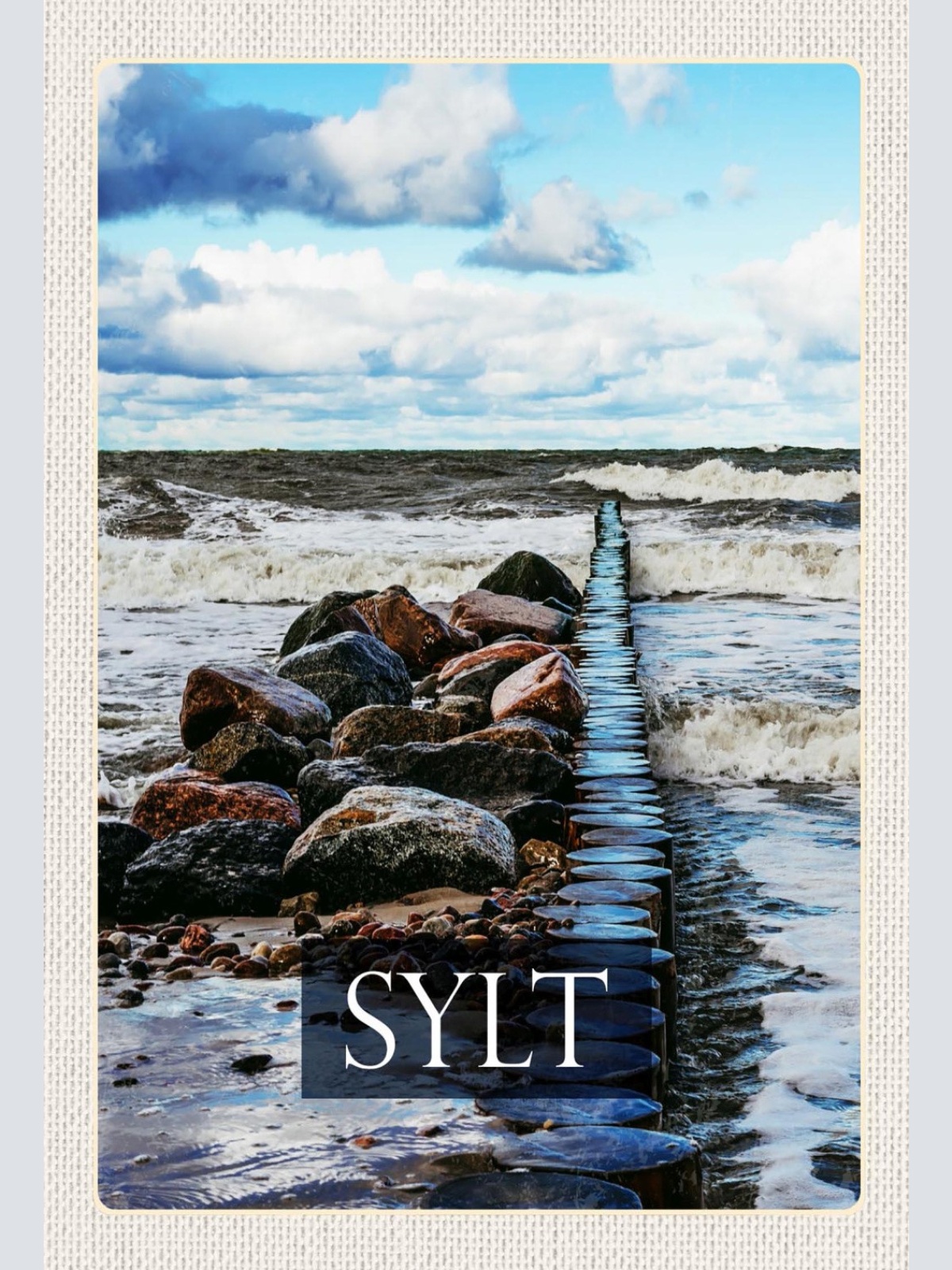 Schild Spruch Sylt Deutschland Meer Küste Strand JW