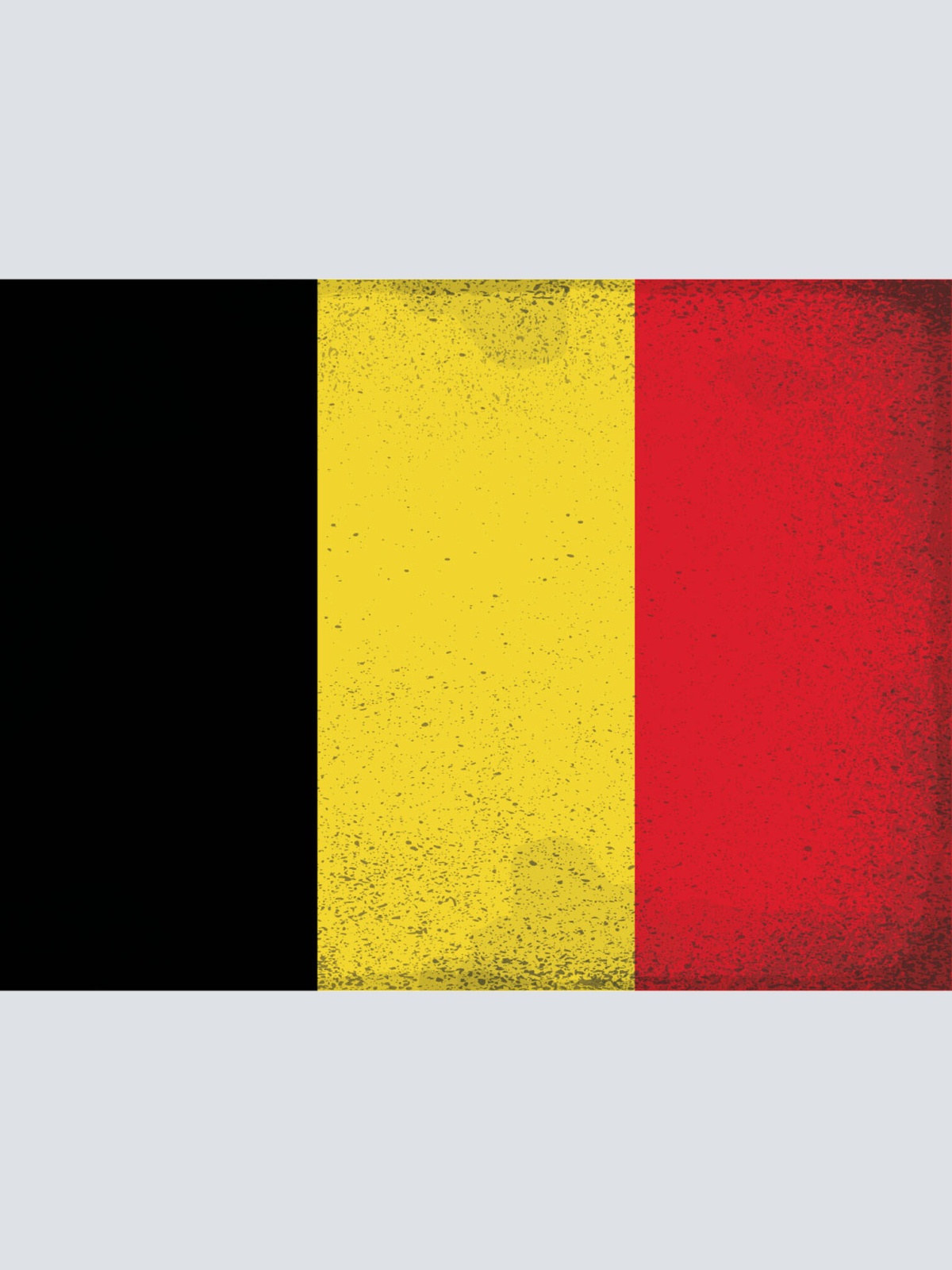 Schild Spruch Nationalflagge Belgien JW