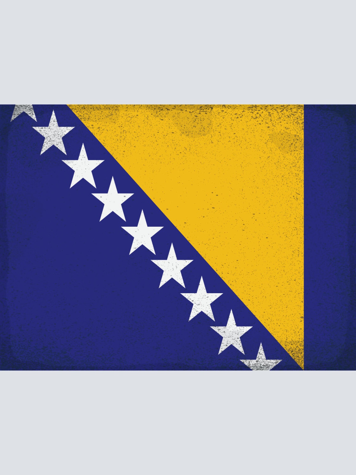 Schild Spruch Nationalflagge Bosnien und Herzegowina JW