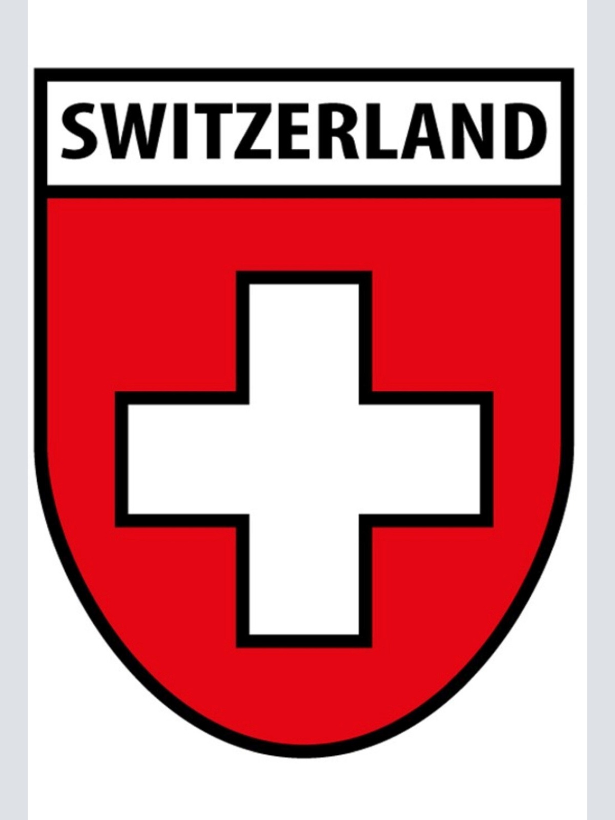 Schild Spruch Switzerland Schweiz Wappen JW