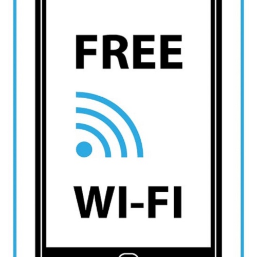 Schild Spruch Free Wi-Fi Gratis WLan Handy Internet JW
