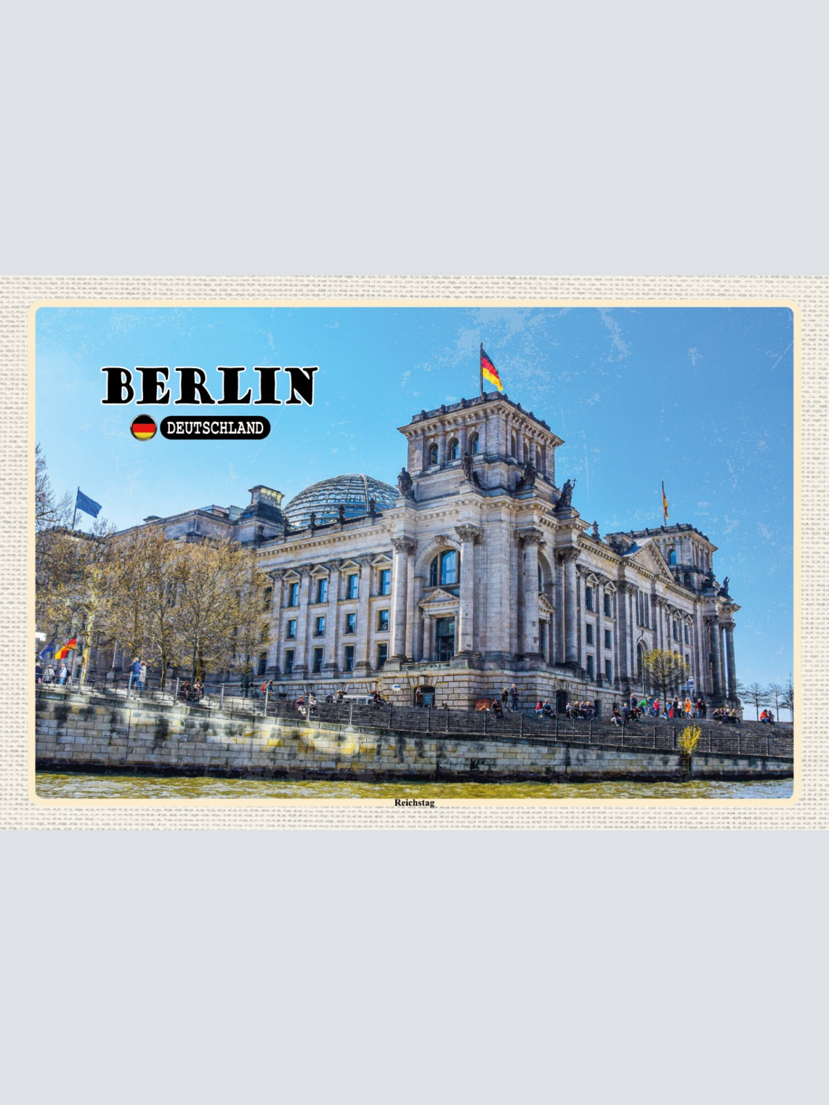 Schild Spruch Berlin Deutschland Reichstag JW