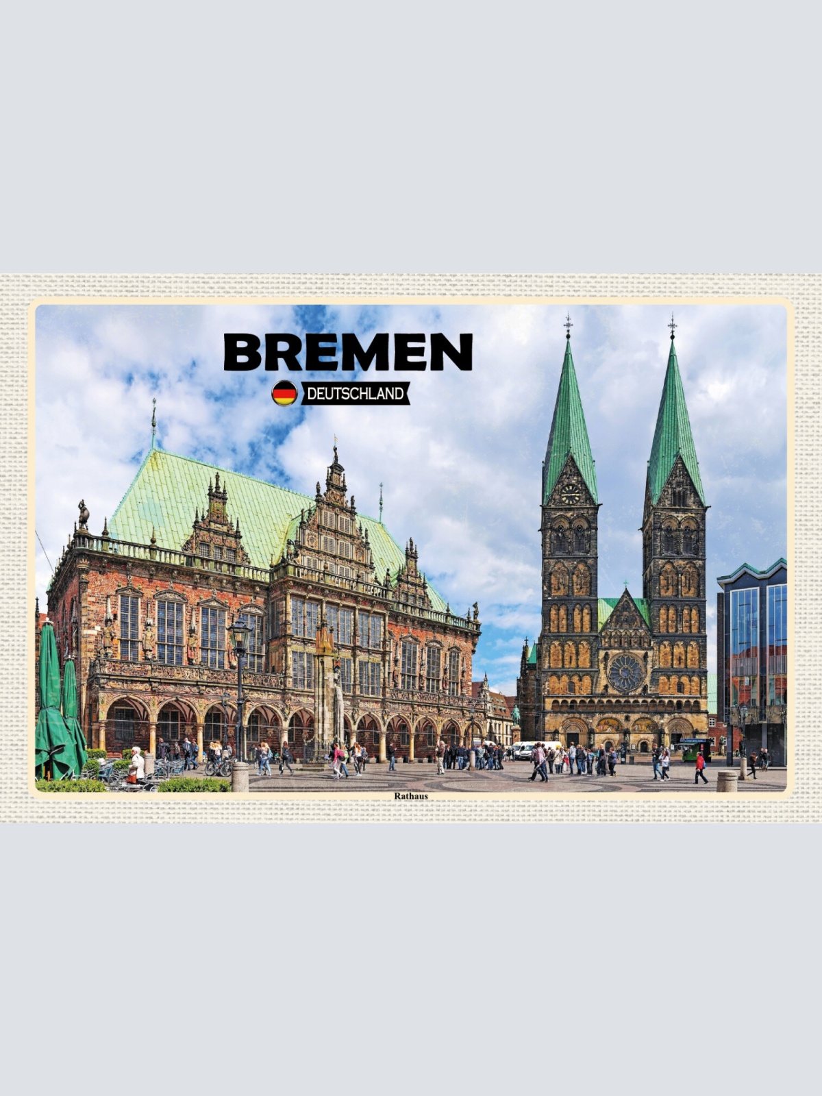 Schild Spruch Bremen Deutschland Rathaus JW