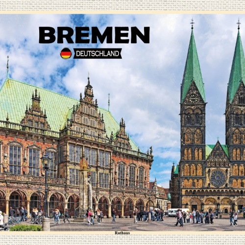 Schild Spruch Bremen Deutschland Rathaus JW
