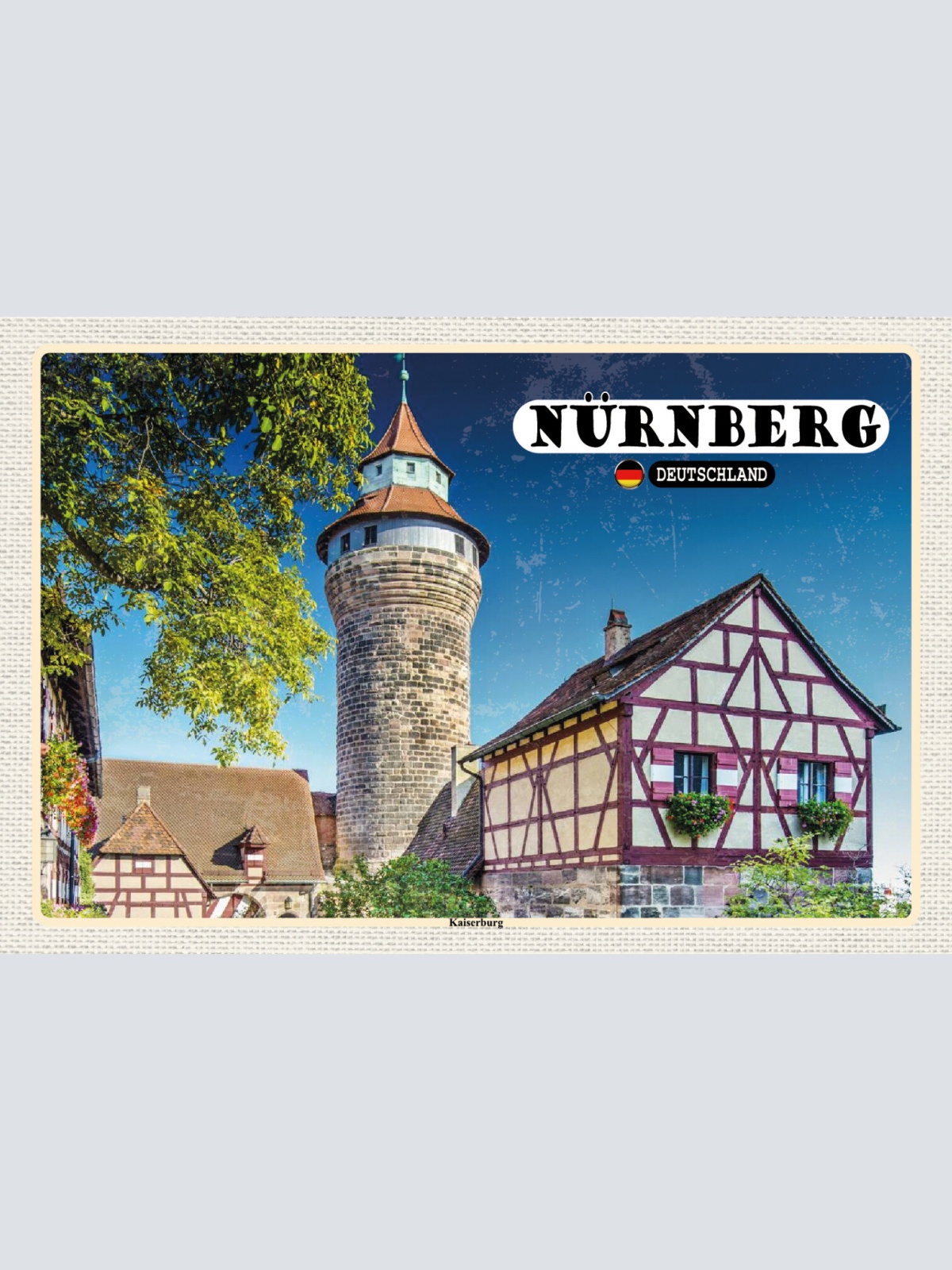 Schild Spruch Nürnberg Deutschland Kaiserburg JW