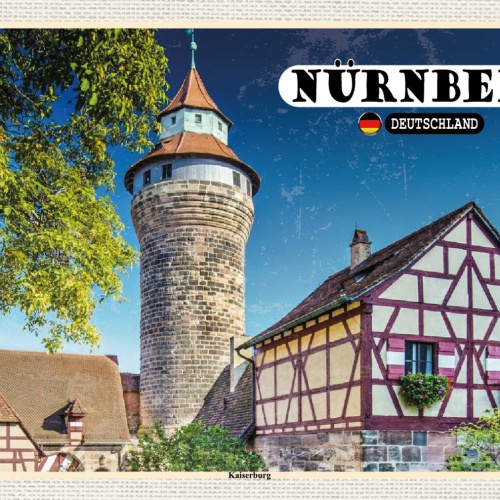 Schild Spruch Nürnberg Deutschland Kaiserburg JW
