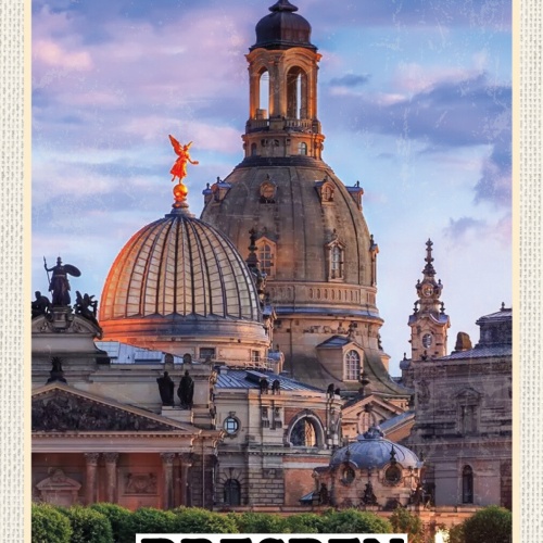 Schild Spruch Dresden Deutschland Frauenkirche JW