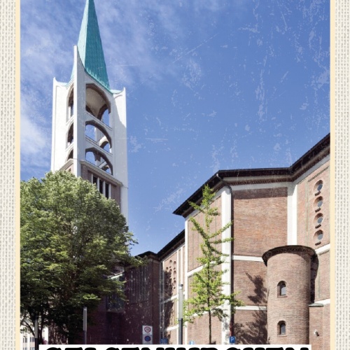 Schild Spruch Gelsenkirchen Deutschland Altstadtkirche JW