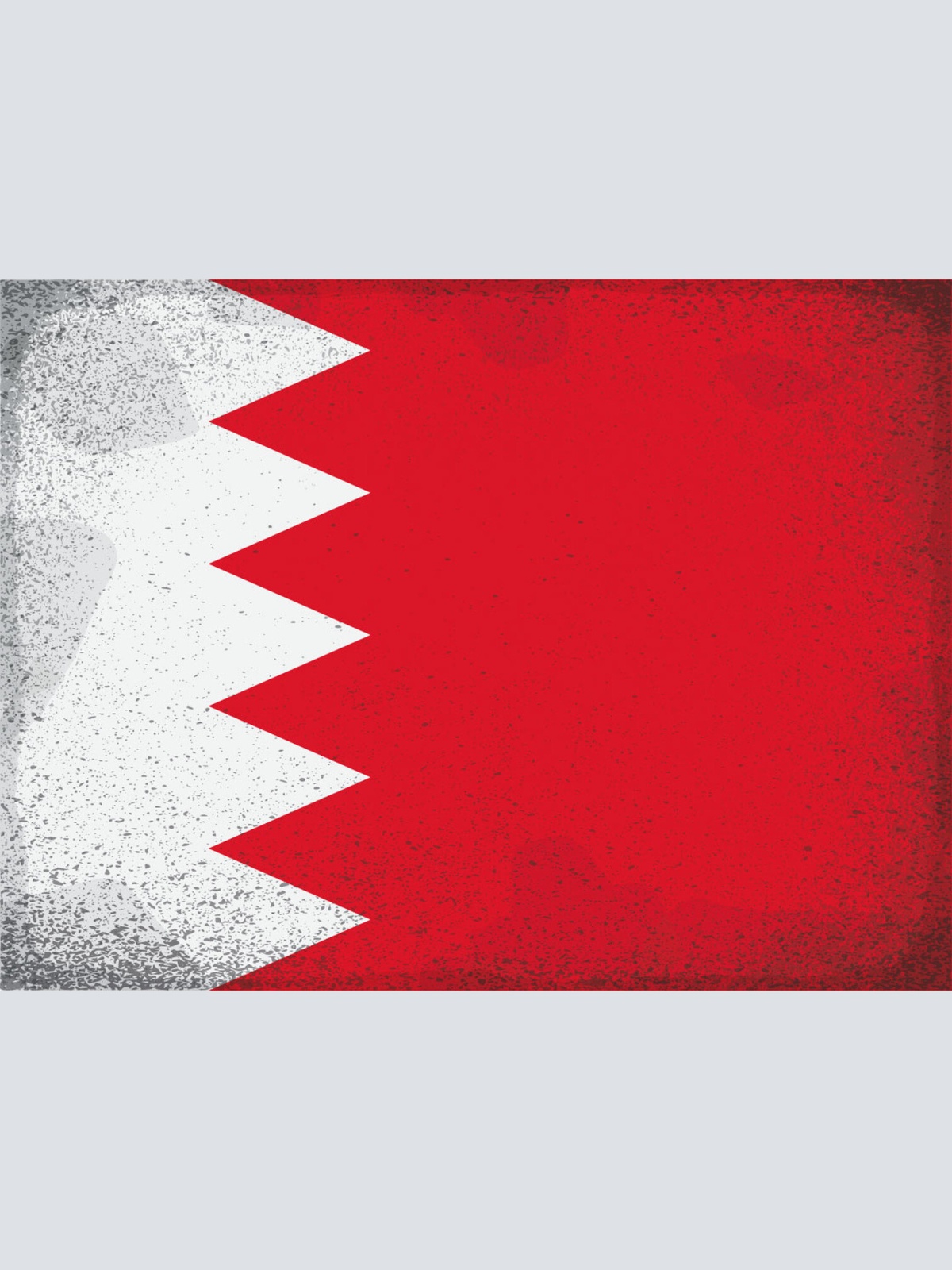 Schild Spruch Nationalflagge Bahrain JW