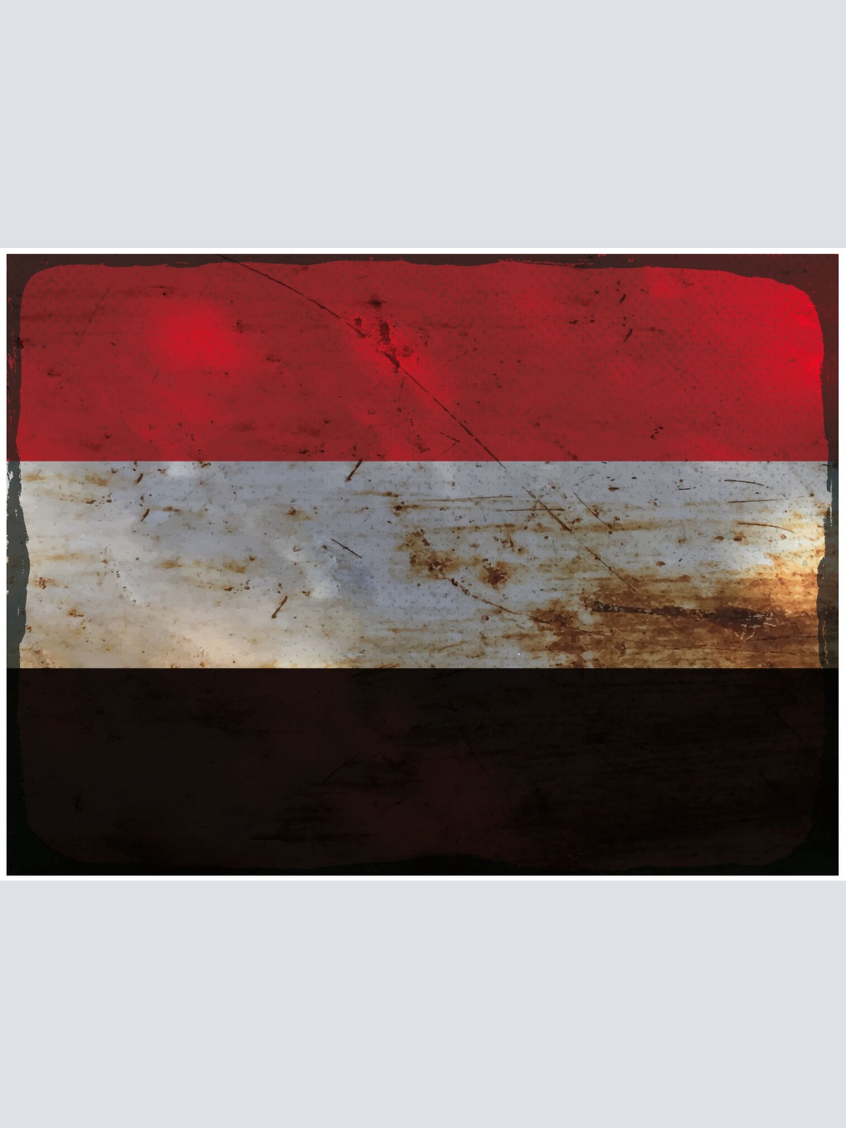 Schild Spruch Nationalflagge Irak JW