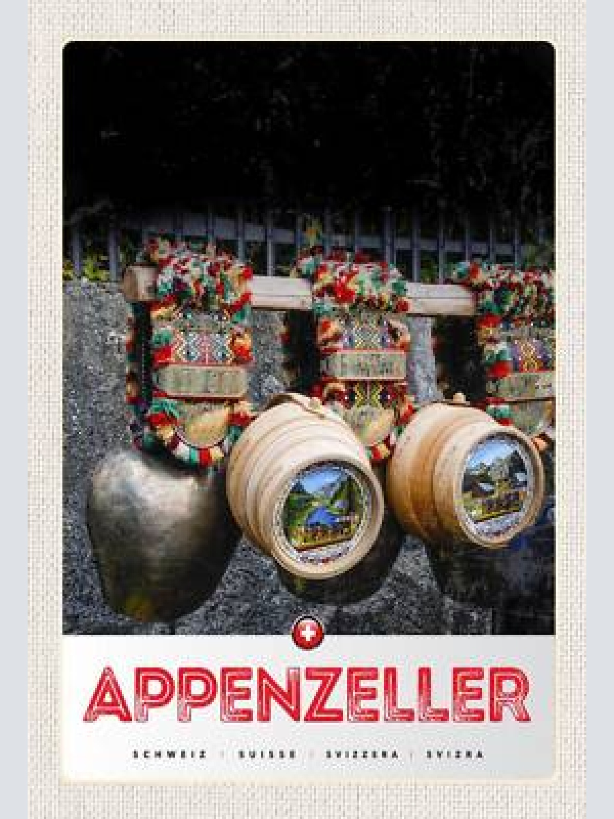 Schild spruch appenzeller switzerland schweiz kuhglocken  jw
