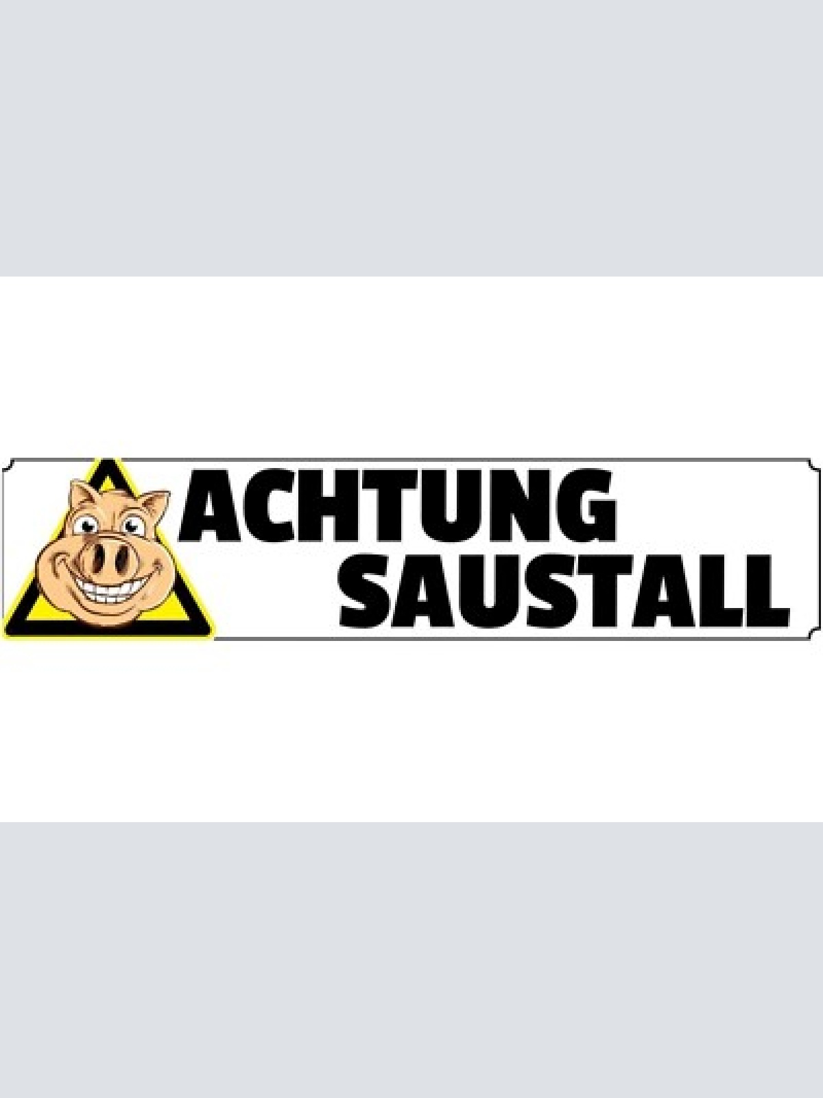 Schild achtung saustall unordnung durcheinander zimmer 46 x 10 blech od. holz