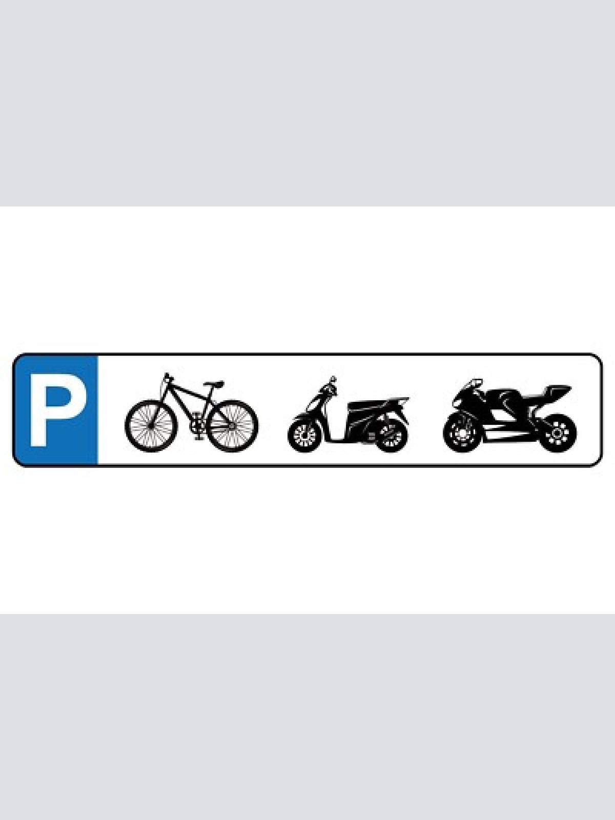 Schild fahrrad moped motorrad parkplatz parken biker 46 x 10 blech od. holz