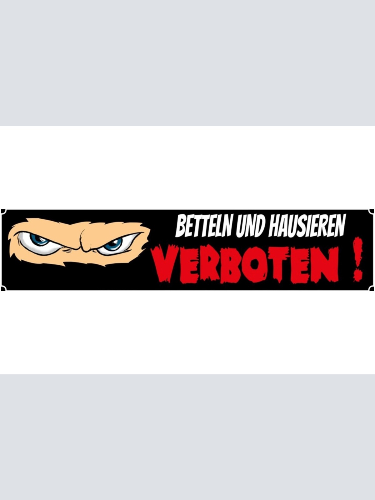 Schild Betteln Hausieren Verboten Tür Verkauf Geld Spende 46 x 10 Blech od. Holz