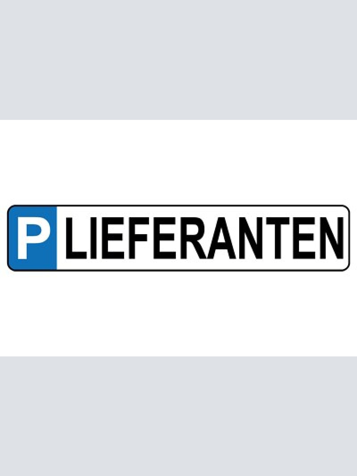 Schild lieferanten parkplatz parken zulieferer firma ware 46 x 10 blech od. holz