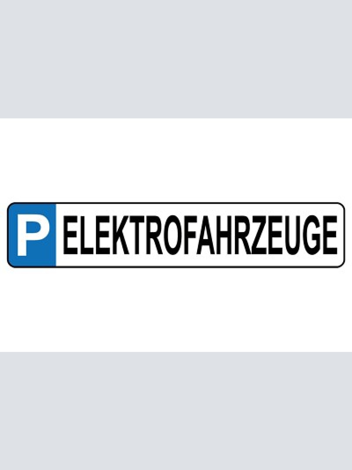 Schild elektro fahrzeuge parkplatz parken strom auto 46 x 10 blech od. holz