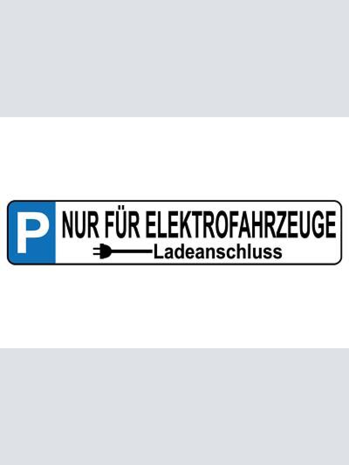 Schild elektro fahrzeuge parkplatz parken ladeanschluss 46 x 10 blech od. holz