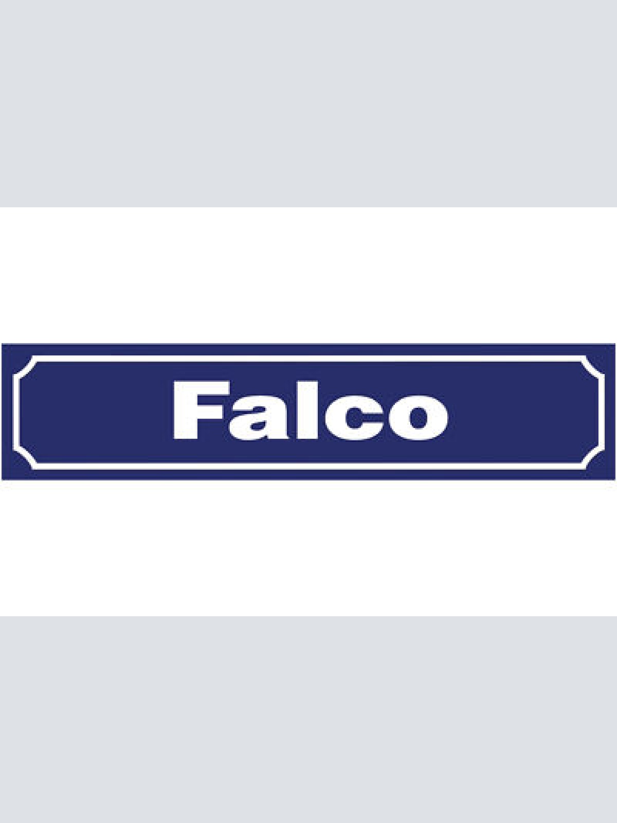Schild Falco Hans Hözl Musiker Popstar Ort Straße Platz 46 x 10 Blech od. Holz