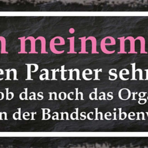 Schild Sex In Meinem Alter Ist Für Den Partner Sehr Schwer Orgasmus Bandscheiben
