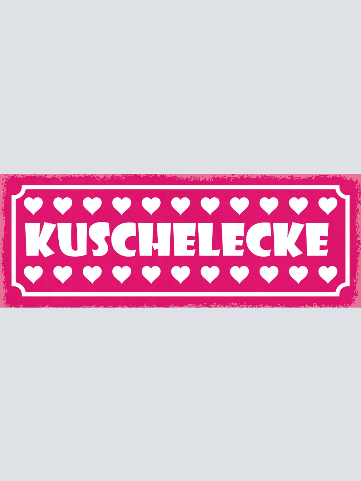 Schild Kuschelecke Bett Couch Schlafen Liebe Paar Wohnung 27x10 Blech od.Holz