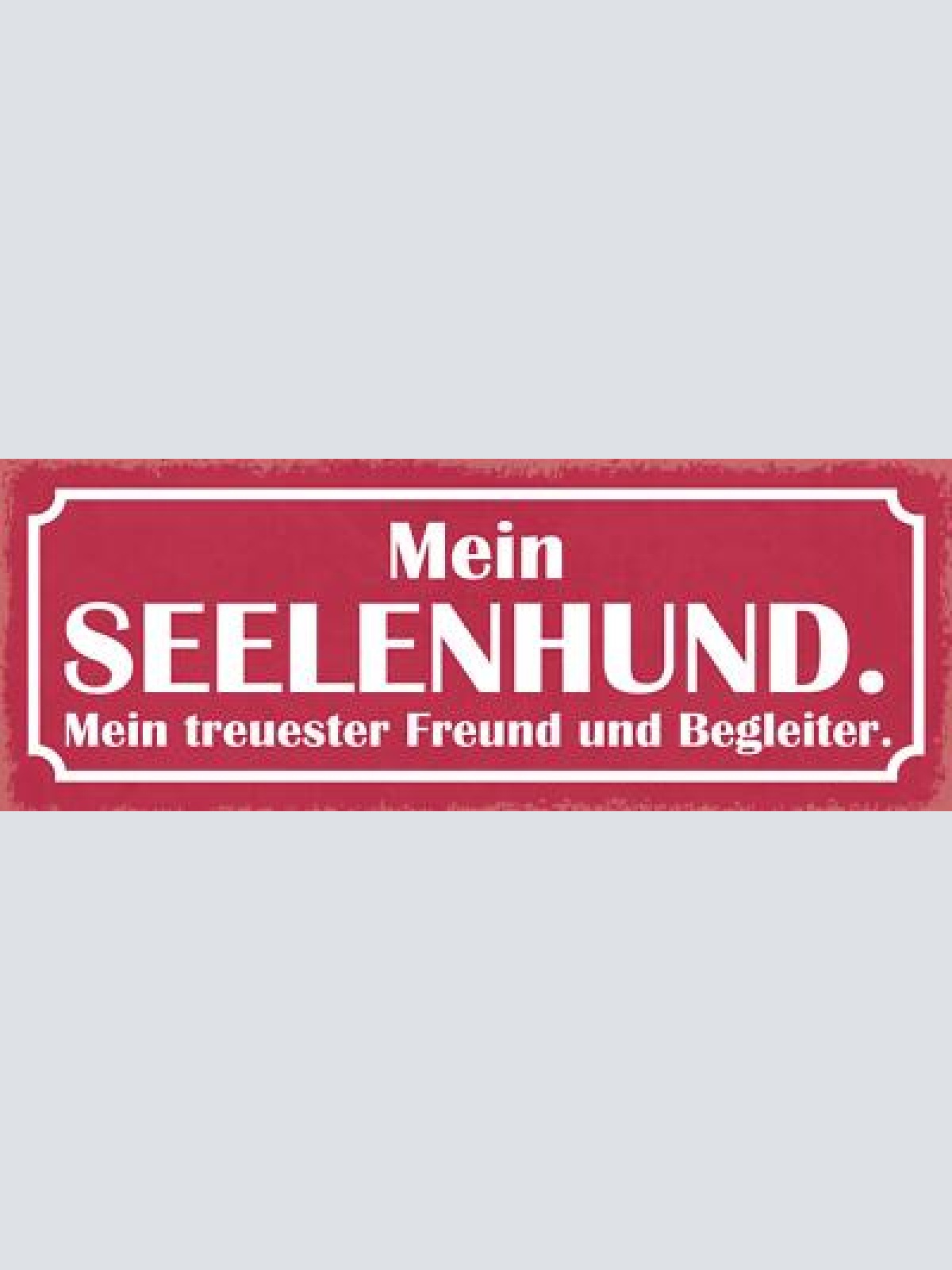 Schild mein seelen hund treuester freund & begleiter hunde 27x10 blech od.holz