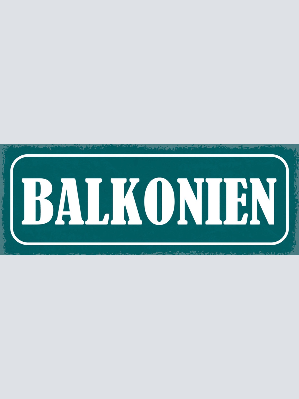 Schild Balkonien Urlaub Zuhause Balkon Blumen Ferien 27x10 Blech od.Holz