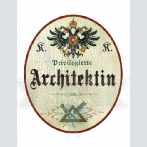 Kuk nostalgie holzschild  privilegierte architektin