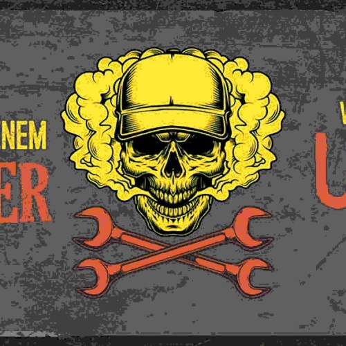 Schild Leg Dich Niemals Mit Einen Mechaniker Wie Ein Unfall Aussen Lassen 27x10