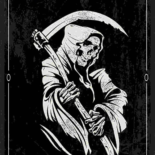 Schild Life Is Short Leben Kurz Der Tod Sensen Mann 27x10 Blech od.Holz