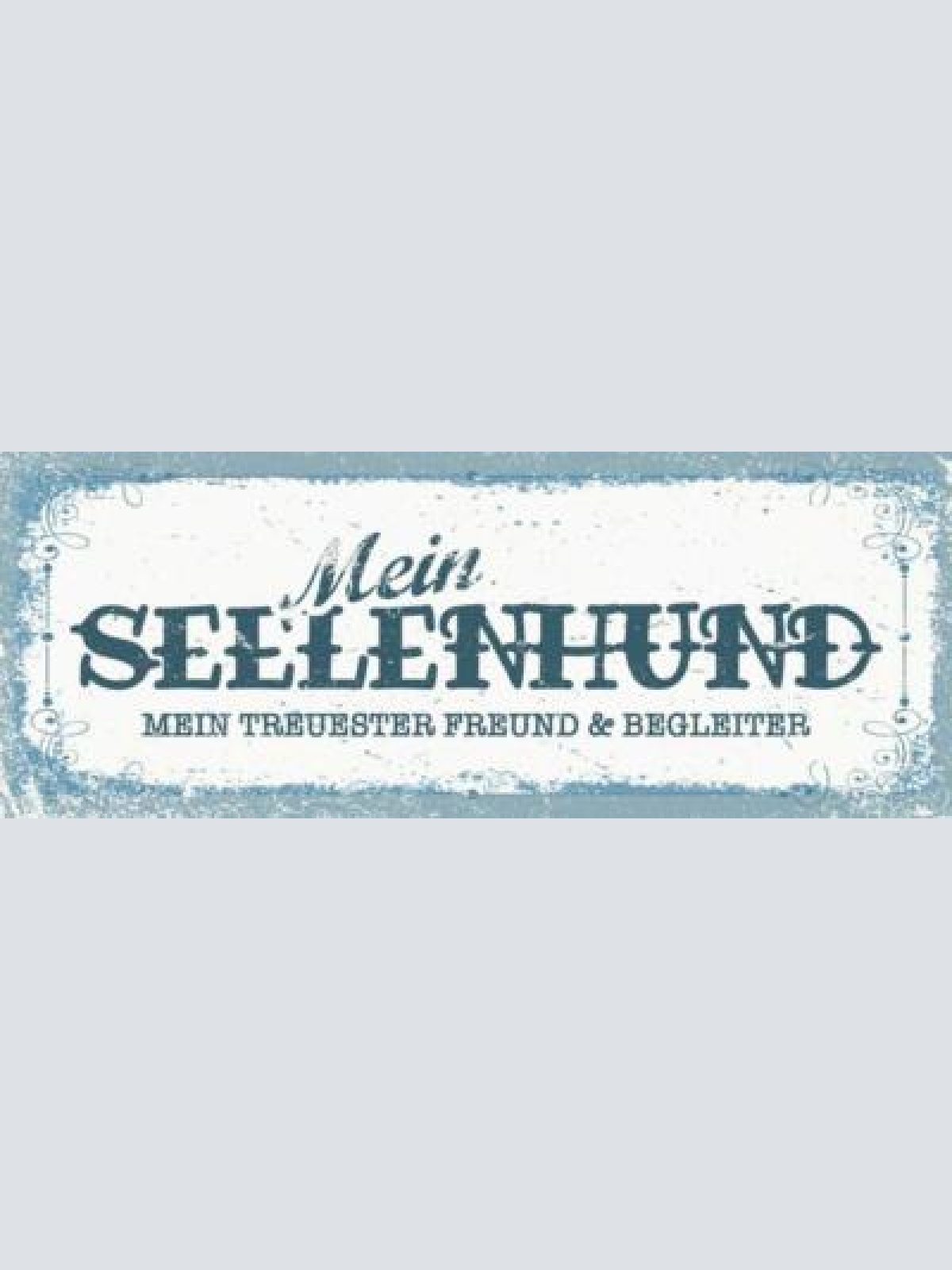 Schild mein seelen hund mein treuester freund & begleiter 27x10 blech od.holz