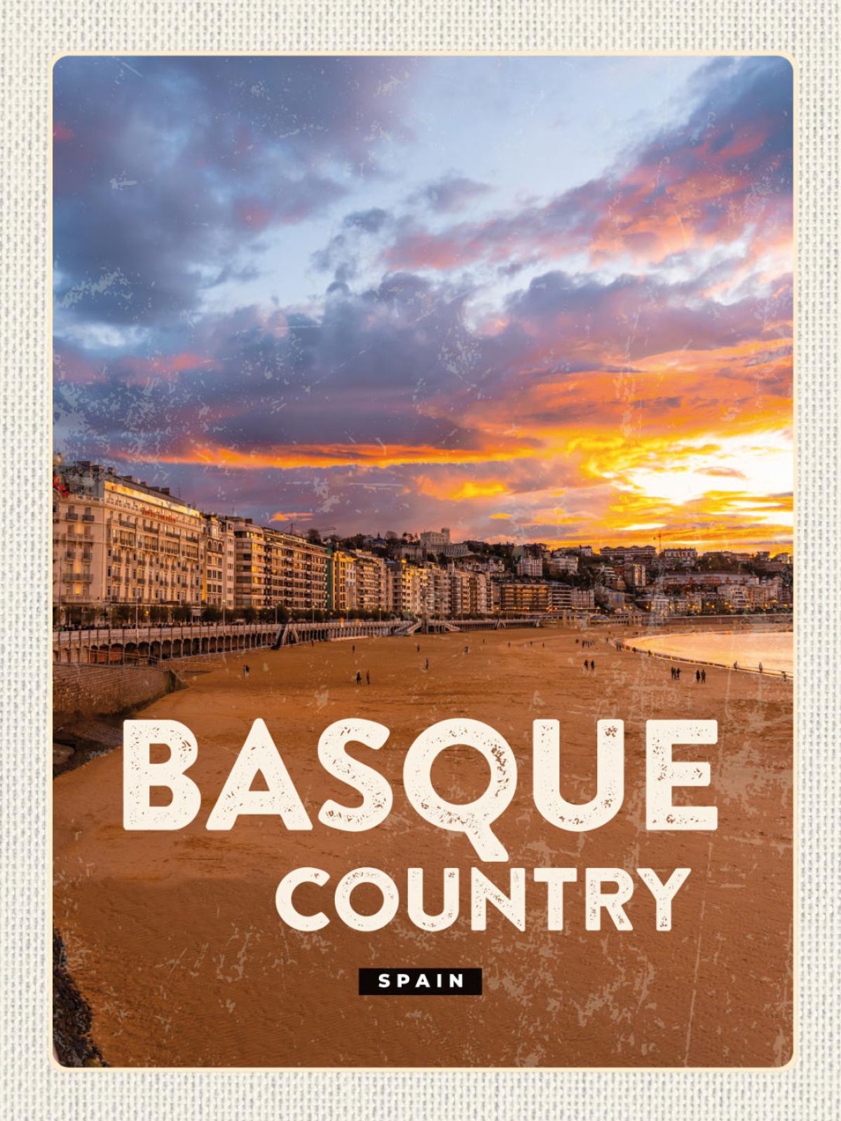 Schild Basque Country Spain Baskenland Spanien 12x18 20x30 30x40 Blech/Holz