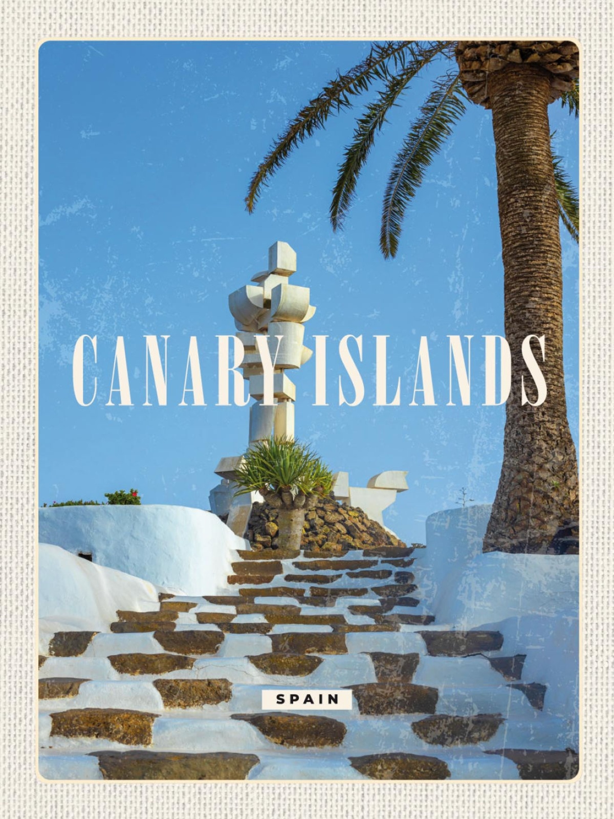 Schild Canary Islands Spain Kanarische Inseln ESP 12x18 20x30 30x40 Blech/Holz