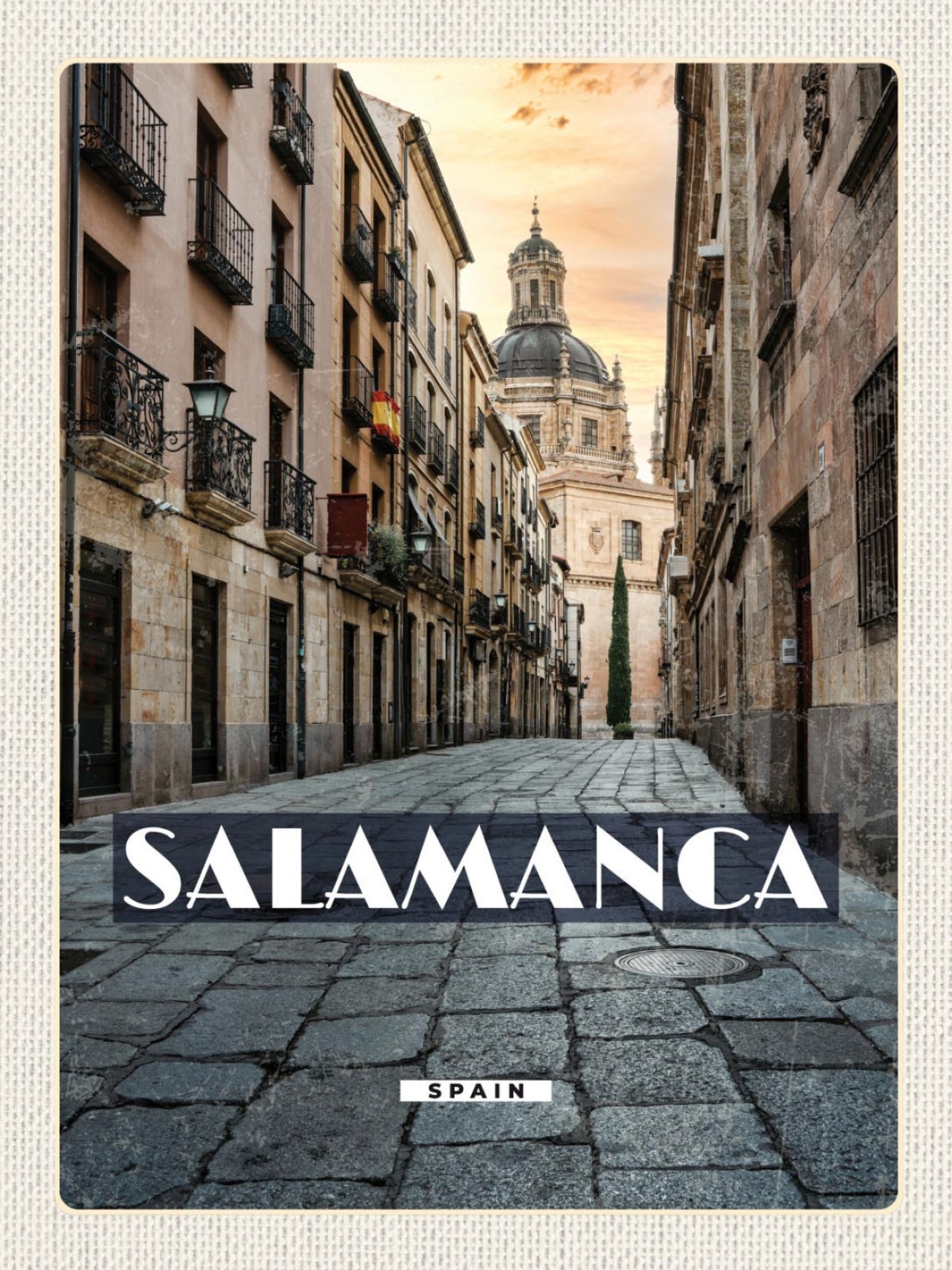 Schild Salamanca Spain Spanien Stadt Gasse 12x18 20x30 30x40 Blech/Holz