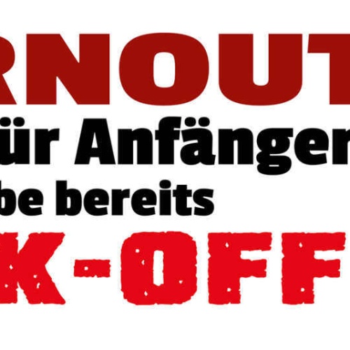 Schild Burnout Ist Was Für Anfäger Ich Hab Bereits Fuck Off 27x10 Blech od.Holz