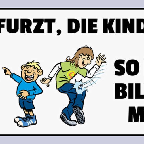Schild Der Vater Furzt Die Kinder Lachen So Kann Man Billig Freude Machen 27x10