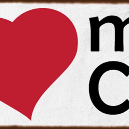 Schild I ❤️ My Cat Ich Liebe Meine Katze Haus Tier 27 x 10 Blech od. Holz