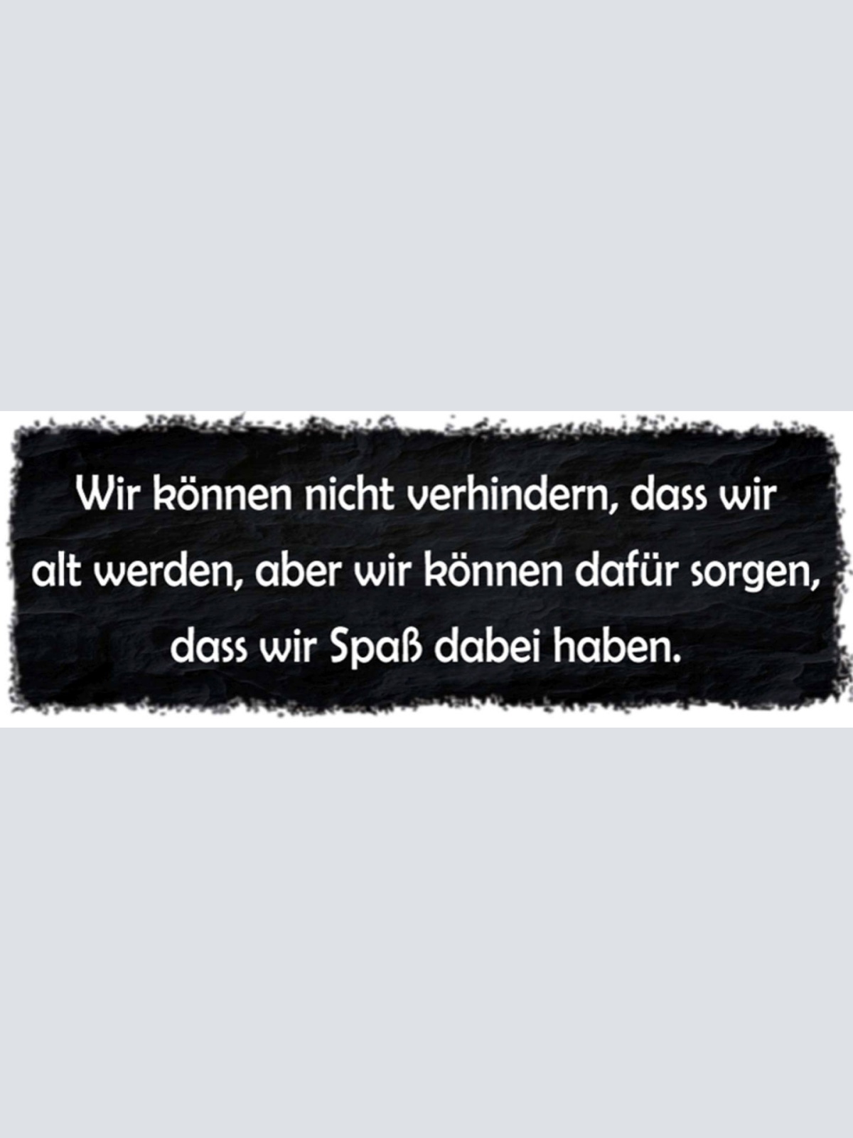 Schild Wir Können Nicht Verhindern Das Wir Alt Werden Sorgen Das Spaß Dabei