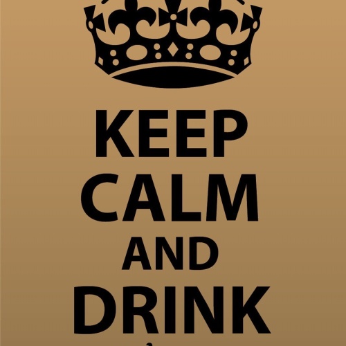 Schild Keep Calm Drink Tea Tee trinken 12x18 / 20x30 / 30x40 Blech od. Holz
