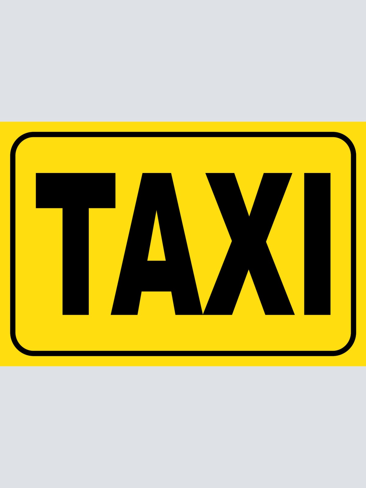 Schild Taxi Taxistand 12x18 / 20x30 / 30x40 Blech od. Holz