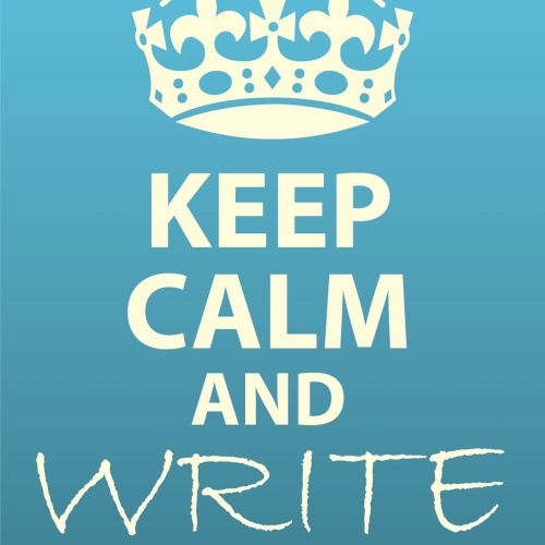 Schild Keep Calm Write On Weiter schreiben 12x18 / 20x30 / 30x40 Blech od. Holz