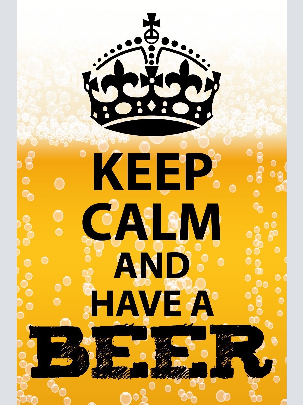 Schild Keep Calm Have a Beer Bier Trinken 12x18 / 20x30 / 30x40 Blech od. Holz