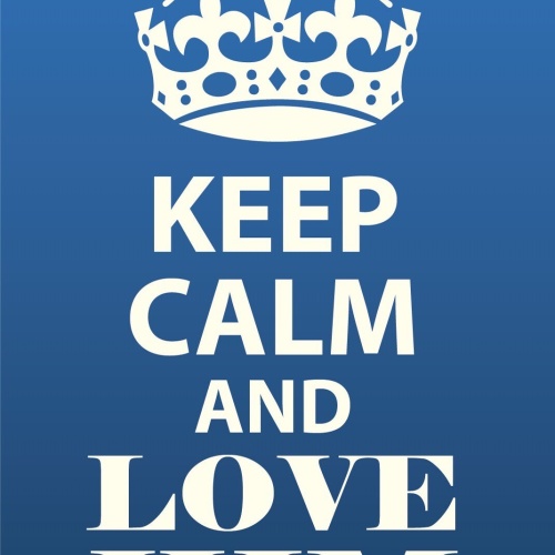 Schild Keep Calm Love Him Ihn Lieben Liebe 12x18 / 20x30 / 30x40 Blech od. Holz