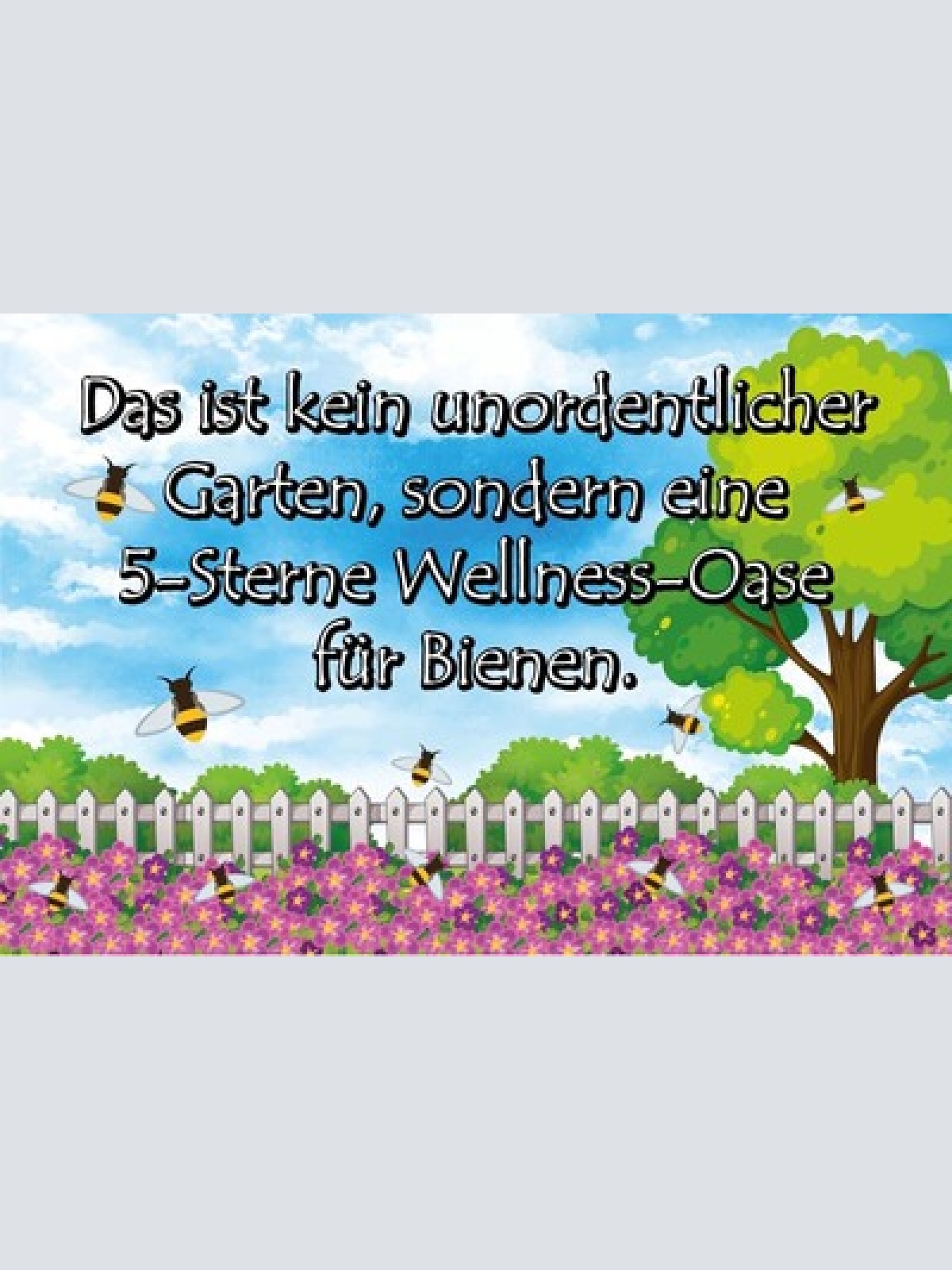 Nostalgie Schild Garten Bienen Imker Honig 12x18 / 20x30 / 30x40 Blech od. Holz