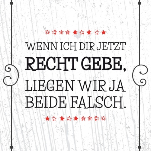 Schild Wenn Ich Dir Jetzt Recht Gebe Beide Falsch 12x18 20x30 30x40 Blech/Holz