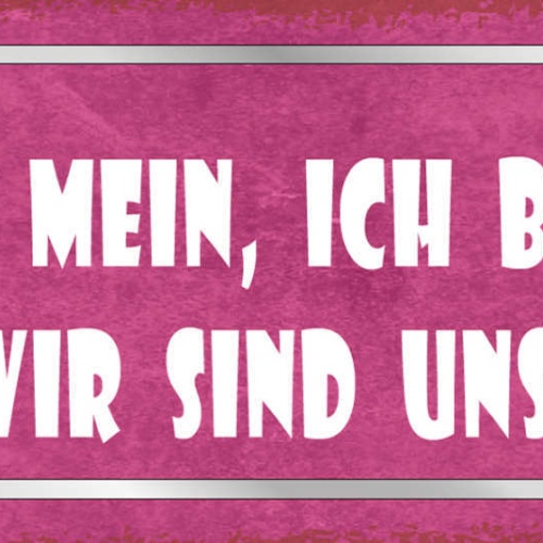 Schild Du Bist Mein Ich Bin Dein Wir Sind Uns Liebe Paar Ehe 27x10 Blech od.Holz