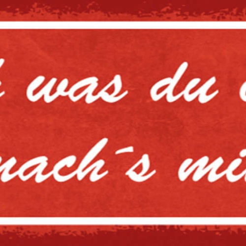 Schild Mach Was Du Willst Aber Mach's Mit Mir Liebe Ehe Paar 27x10 Blech od.Holz