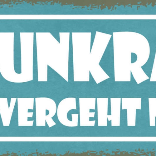 Schild Unkraut Vergeht Nicht Garten Pflanzen Leben 27x10 Blech od.Holz