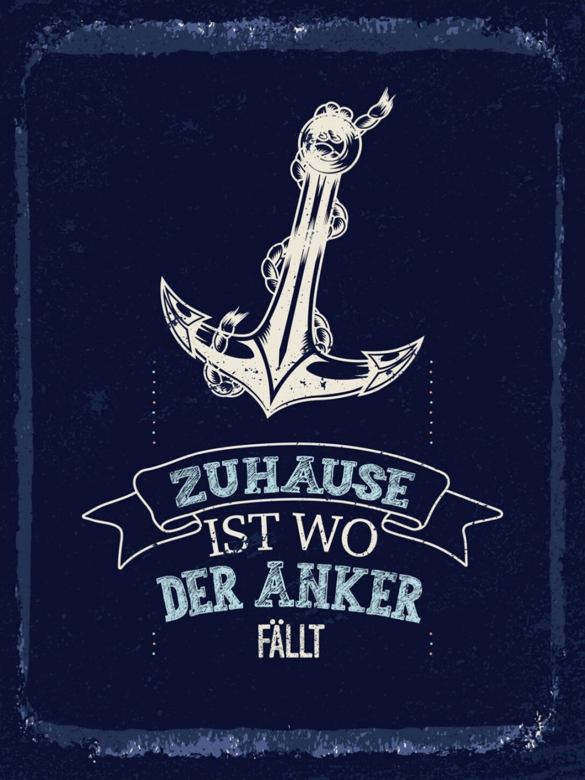 Schild Zuhause Ist Wo Der Anker Fällt Schiff Hafen 12x18 20x30 30x40 Blech/Holz