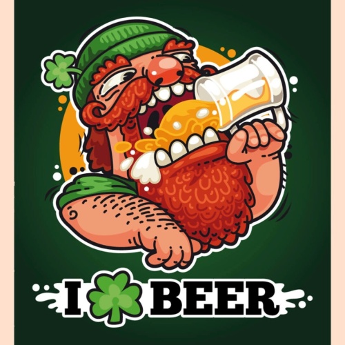Schild I ? Beer Bier Irland Irish Pub Alkohol 12x18 20x30 30x40 Blech/Holz